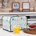 thumbnail image 4 of Cauagu Gold Stars Blue Dots Pattern for 4 Slice Toaster Cover (11.4''×7.9''×7.5'') Bread Machine Cover Toaster Protector Kitchen Appliance Dust Cover, 4 of 7