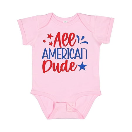 

Inktastic 4th of July All-American Dude with Stars Gift Baby Boy Bodysuit