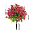 thumbnail image 3 of Artificial Violet Eucalyptus Ground Plug Tree - 26.77 Inch Plastic Greenery for Patio, Garden, and Outdoor Decor, 3 of 7