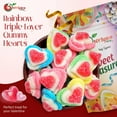 thumbnail image 5 of NY SPICE SHOP Rainbow Triple Layer Gummy Hearts - 3 Pound - Valentines Day Candy -Valentine Candy Bulk - Valentines Day Gifts Candy, 5 of 7