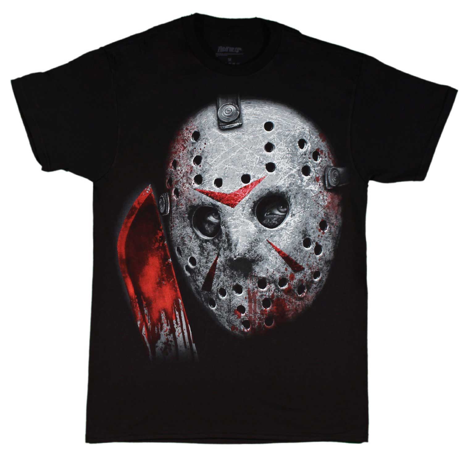 Changes Friday The 13th Jason Voorhees Airbrush Mask Black Shirt Large Walmart Com Walmart Com - jason voorhees sound roblox id