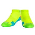 thumbnail image 2 of Odd Sox – Basix Neon Yellow Green Blue Orange Ankle Socks – Medium Unisex Size – Cushioned Cotton, 2 of 6