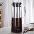 thumbnail image 2 of Airtight Cold Brew Iced Coffee Maker and Tea Infuser- 1.0L / 34oz Glass Carafe with Removable Stainless Steel Filter, 2 of 5