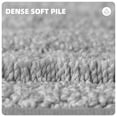 thumbnail image 5 of PABUBE Textured Gray Microfiber Bathroom Rug, 20"x30", Soft and Absorbent Bathroom Mat, Non-Slip, Machine Washable, Quick Dry Floor Carpet for Shower or Tub, 5 of 8