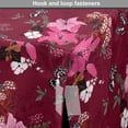 thumbnail image 4 of Floral Dog Crate Cover, Romantic Design of Lilies Butterflies and Other Flowers Vintage Garden Art, Easy to Use Pet Kennel Cover Small Dogs Puppies Kittens, 7 Sizes, Maroon Multicolor, by Ambesonne, 4 of 6