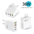 thumbnail image 3 of 36W Fast Charging Mobile Phone Charger 5V4A European And British 2PD+2USB Port Adapter Charging Head, 3 of 3