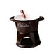 thumbnail image 5 of Olla para fondue de chocolate de 300 ml, juego de ollas para fondue, de porcelana Marrón, 5 of 9