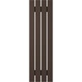thumbnail image 6 of Ekena Millwork 15 1/2"W x 71"H Americraft Four Board (2 Batten) Exterior Real Wood Spaced Board-n-Batten Shutters (Per Pair), Raisin Brown, 6 of 10