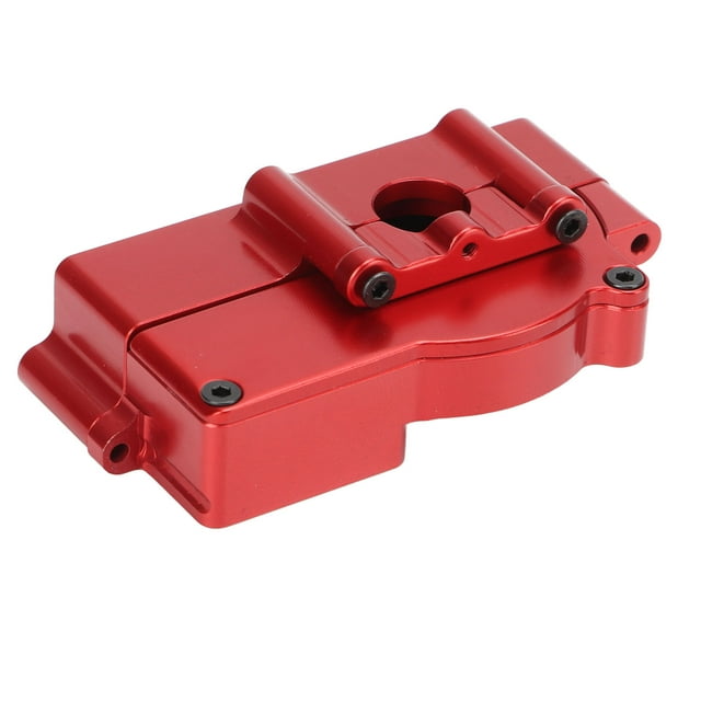 Support de Moteur RC, Boîtier de Boîte de Vitesses Raffiné en Aluminium Haute Dureté pour Voiture RC 1/18 Rouge