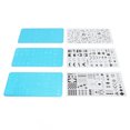 thumbnail image 1 of Placas De Estampado Para Decoración De Uñas, Herramientas De Bricolaje, Kit De Estampado Para Decoración De Uñas, Varios Patrones, Película Protectora Azul, 3 Juegos Para, 1 of 7