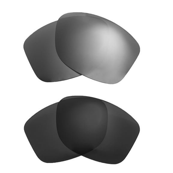 Walleva Polarized Titanium   Black Replacement Lenses For Oakley Cohort Sunglasses