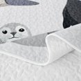 thumbnail image 5 of Erosebridal Aquatic Cartoon Quilt Full,Multi Seal Ocean Wildlife Pattern Full Bedspread Sets For Boys,3pcs, 5 of 7