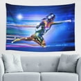 thumbnail image 4 of Superhero Girl Fantasy Wall Decor Tapestry , Room Bedroom Wall Hangings Tapestry Running Lights Space,60" X 40", 4 of 9