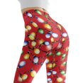 thumbnail image 6 of Jeiento Xmas Yoga Pants for Women Full Length High Waist Leggings Christmas Lights Athletic Workout Joggers Tummy Control Yoga Pants for Gym Shopping Running Sports, Red, Size M, 6 of 8