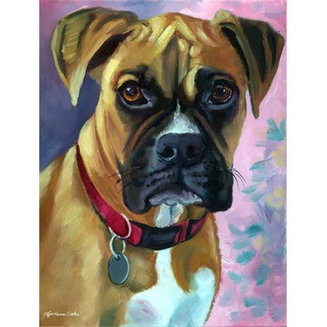 Carolines Treasures 7338CHF Natural Fawn Boxer Flag Canvas House Size