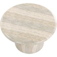 thumbnail image 3 of Meridian Furniture Emara Travertine Concrete Indoor / Outdoor Coffee Table, 3 of 6