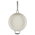 thumbnail image 5 of KitchenAid Hard Anodized Ceramic Nonstick Sauté Pan with Lid, 5-Quart, Pistachio, 5 of 11