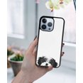 thumbnail image 5 of FINCIBO Soft Rubber Protector Cover Case for Apple iPhone 13 Pro 6.1" 2021 (NOT FIT Apple iPhone 13 mini 5.4" 2021/iPhone 13 6.1" 2021/iPhone 13 Pro Max 6.7" 2021), Animal Black White Shih Tzu Dog, 5 of 5