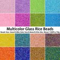 thumbnail image 2 of 11/0 2 mm 18 g cuentas de vidrio multicolor pequeñas cuentas espaciadoras de arroz sueltas para hacer joyas pulseras collares accesorios de bricolaje 999, 2 of 5