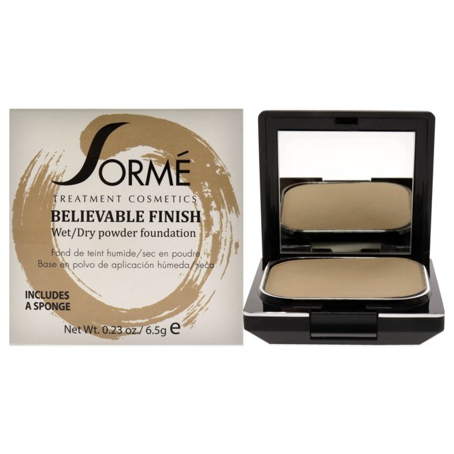 Sorme Cosmetics Base Base de maquillaje en polvo Believable Finish - Beige natural 0.23 oz Sorme Cosmetics Base 0.23 oz