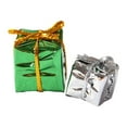 thumbnail image 2 of 2 cajas para árbol de Navidad de casa de muñecas, adornos para árbol de Navidad, miniatura 1:12 Verde Argenta, 2 of 9