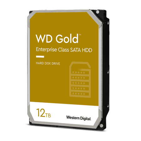 Western Digital 12TB WD Gold Enterprise Class SATA HDD, Internal Hard Drive, 7200 RPM, 256MB Cache - WD121KRYZ
