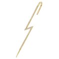thumbnail image 1 of Women Ear Climber Lightning Crystal Snowflake Ear Wrap Crawler Leaf Ear Crawler, 1 of 10