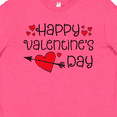 thumbnail image 4 of Inktastic Happy Valentines Day Red Hearts and Arrow Youth T-Shirt, 4 of 5