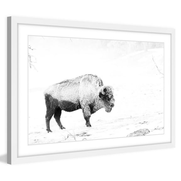Marmont Hill "Grazing Bison" Framed Painting Print