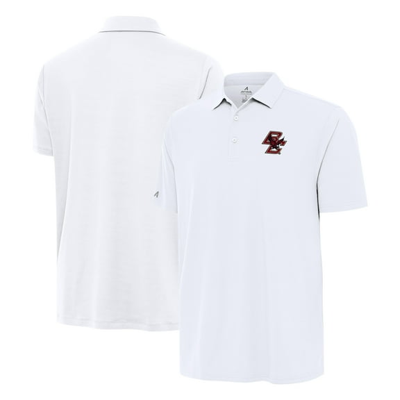 Men's Antigua White Boston College Eagles Era Polo