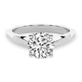 thumbnail image 3 of IGI Certified 2 Carat Round Shape Lab Grown Diamond Engagement Ring | 14K White Gold | Magnolia Texture Solitaire Diamond Ring | FG-VS1-VS2 Quality Friendly Diamonds, 3 of 7