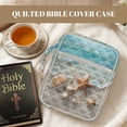 thumbnail image 7 of FOR U DESIGNS Starfish Seashell Print Bible Case Lightweight Bible Holder Case with Handle Washable Book Cover Church Bag Bible Protective Tote Bag with Zipper Pocket, 7 of 7