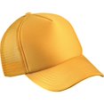 thumbnail image 1 of Myrtle Beach - Gorra de cinco paneles con malla de poliéster para adultos unisex (Amarillo Oro), 1 of 2