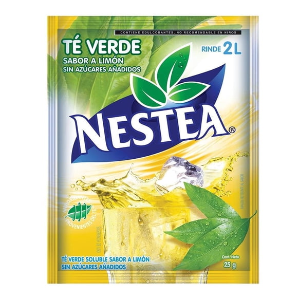 Polvo para preparar bebida Nestea té verde sabor limón de 25 g