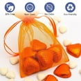 thumbnail image 6 of Tripumer 200 Pcs Drawstring Organza Bags Organza Pouches 3x4 inch Small Sachet Jewelry Gift Bags for Jewelry Party Festival Candy Bathroom Soaps Orange, 6 of 8