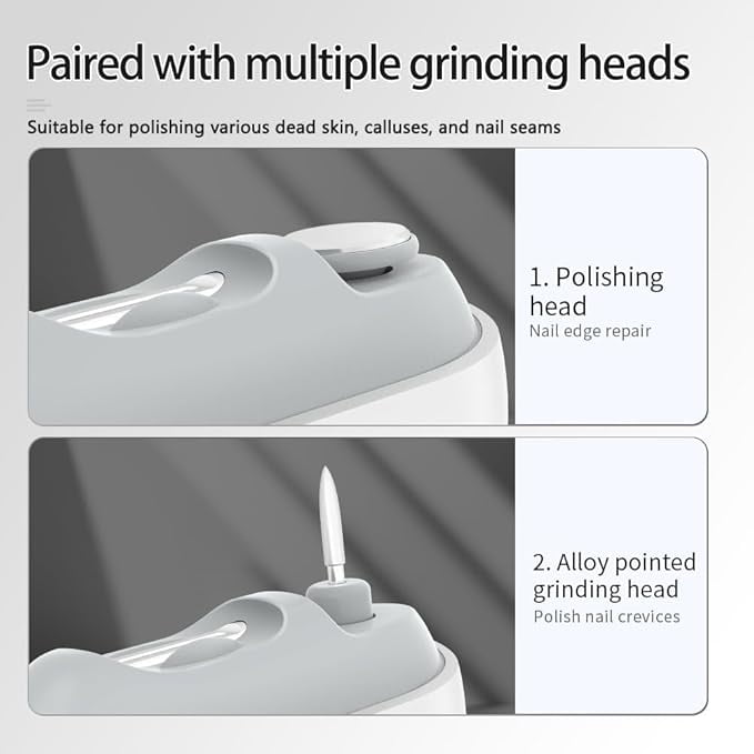 Electric Nail Clipper for Toenails and Fingernails， Smart Nail Clipper with Polishing & Nail Catcher，compact and portable