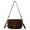 Brown, variant on Yibooy Shoulder Bag for Women Crescent Crossbody Bag Leather Handbag for Travel (Brown)