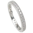 thumbnail image 2 of 925 Sterling Silver Eternity Bands for Women & Wedding Ring Make Great Gifts for Her, 2 of 5