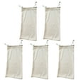 thumbnail image 1 of MasteelfCA 1 Set 5Pcs Microfiber Glasses Bags Drawstring Sunglasses Pouches (White), 1 of 8