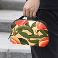 thumbnail image 2 of Peach Travel Organizer Oxford Cloth Waterproof Storage Pouch Hard Drive Bags Computer Cable Organizer Power Plug Travel Organizer Small 5.9x9.44x3.14 in, 2 of 6