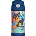 thumbnail image 1 of Bouteille isolée à pression Acier Inoxydable de 12 oz avec paille Funtainer de Thermos, Paw Patrol, 1 of 7