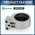 thumbnail image 5 of Unique Bargains Engine Motor Mount, ENGINE MOUNTING No.MR316993 for Space Wagon 1998-2004 Silver Tone, 1 Pc, 5 of 6