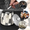thumbnail image 4 of Yayeee Ashtray with Lid for Cigarette Smokeless Stainless Steel Home Ash Holder, White Cute Cats, 4 of 7