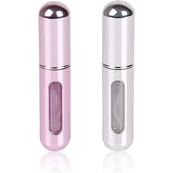 Travel Mini Perfume Atomizer Container - Portable Scent Pump Case, 5ml (2Pcs)