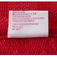 thumbnail image 4 of Violet Linen Christmas Novelties Ribbed Striped Pattern, Polyester Jacquard, Red, 60 Inch by 102 Inch, Seats 8 to 10 people, Rectangular Tablecloths, 4 of 7