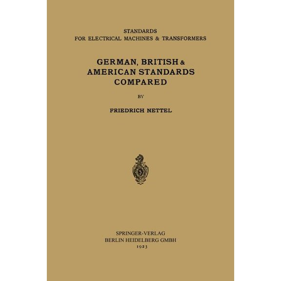 Comparison of Principal Points of Standards for Electrical Machinery (Rotating Machines and Transformers), (Paperback)