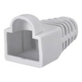 thumbnail image 1 of Cubiertas de botas RJ45 de 6 mm de diámetro de agujero, protectores de plástico anti-polvo para cables de red Cat5, Cat5E, Cat6, 100 piezas, 1 of 3
