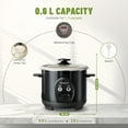 thumbnail image 4 of MOOSUM Electric Rice Cooker with One Touch for Asian Japanese Sushi Rice, 3-cup Uncooked/6-cup Cooked, Fast&Convenient Cooker with Ceramic Nonstick Coating inner pot, Auto Warmer, 4 of 6