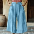 thumbnail image 2 of FNFYFH Clearance Ladies Plus Size Casual Long Linen, 2 of 9