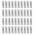 thumbnail image 1 of Unique Bargains 40Pack 3.2x16mm Metal Shoelace Tips Open Mouth Shoelace Repair Cords End Tips Silver, 1 of 6